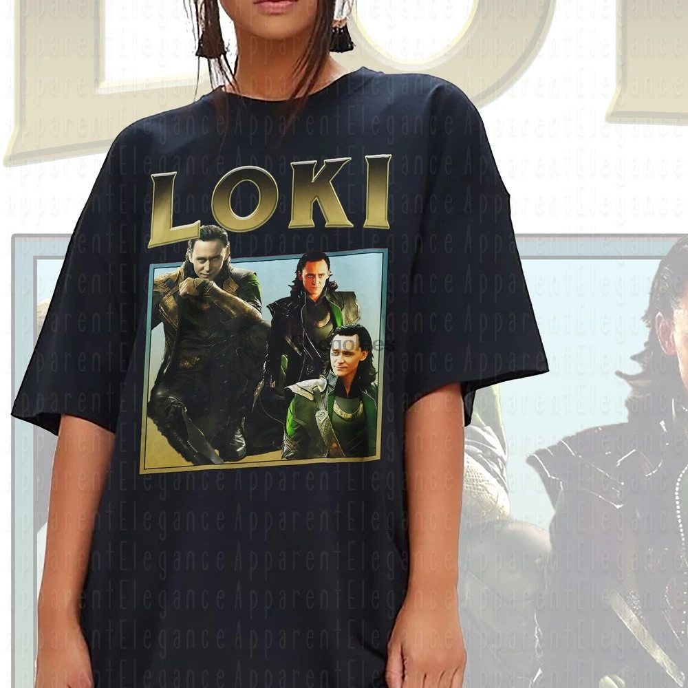 Vintage Loki Laufeyson shirt Homage T-shirt T-Shirt Tom Hiddleston Shirt | Мужская одежда