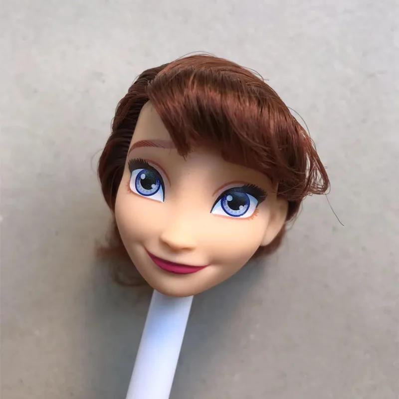 Long Hair Princess Doll Head Colorful Style Hair Doll Parts Girl Collection Mermaid Elsa Snow White Heads Kids Gift Toys
