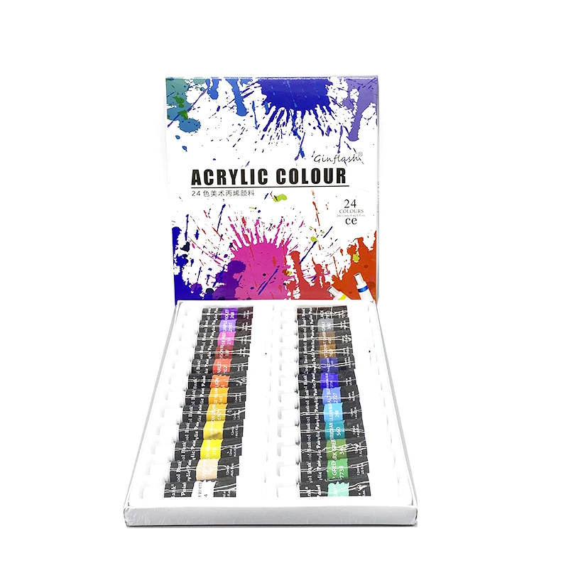 Набор акриловых красок 12 мл/трубка 24 цвета|acrylic paint set|paint setacrylic |