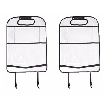 

Update Design! Environmental Thicken PVC Car Back Seat Protector Kick Mat With Organizer For Ipad 2/3/4/Air/Mini