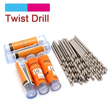 

10pcs 0.6mm HSS Straight Shank Twist Drill Bit Sets High Speed Steel Drill Bits