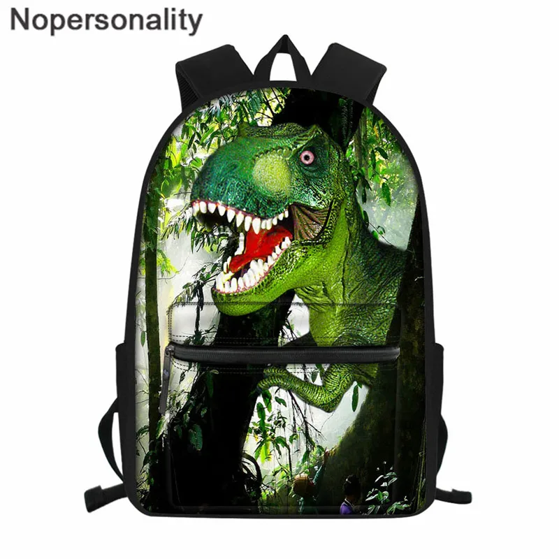 CC5501Z58 Nopersonality крутой рюкзак для мальчиков 3D Динозавры T-rex мужской рюкзак большой размер сумки для средней школы Mochila подростковый рюкзак - Цвет: CC5501Z58