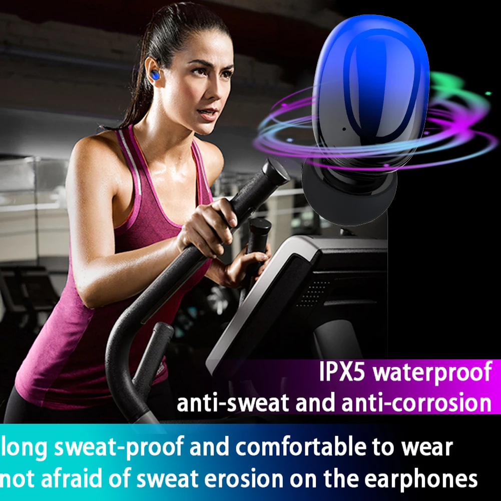 Bluetooth наушники erlies с сенсорным экраном и светодиодный ным индикатором уровня