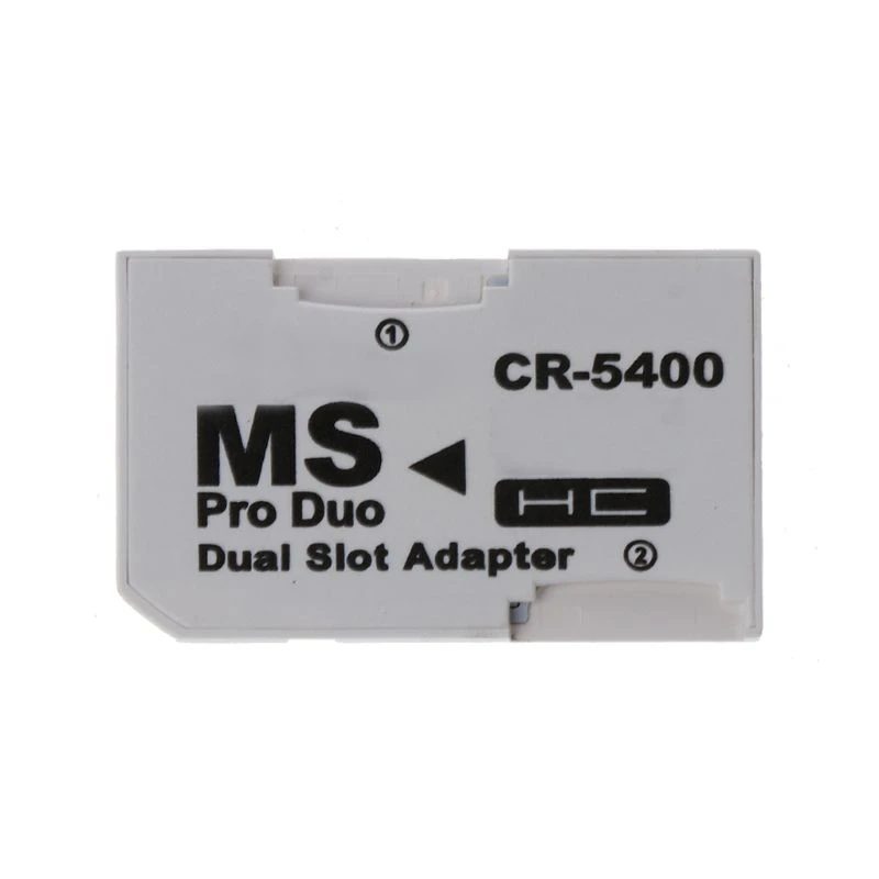Promotion-10pcs-lot-Dual-Slot-Micro-SD-to-Memory-Stick-Pro-Duo-Card-Adapter-Reader (1)