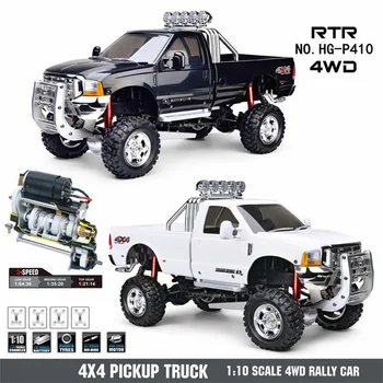 شراءHG-P410 1/10 4WD 2.4G 30 KM/H RC سيارة التحكم عن بعد شاحنة RC نموذج سيارة لعبة (بدون بطارية وشاحن) لعب الأطفال-أسود أبيض