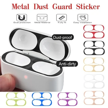 

Dust Guard Sticker For Airpods pro Headphone Protector For Airpods 3 Generation Metal Earphone Scratchproof Dustproof Stickers