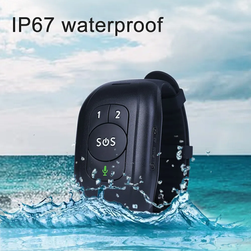 4G GSM Elderly Child SOS Button Wristband Emergency Alarm Support Heart Rate Blood Pressure Monitoring