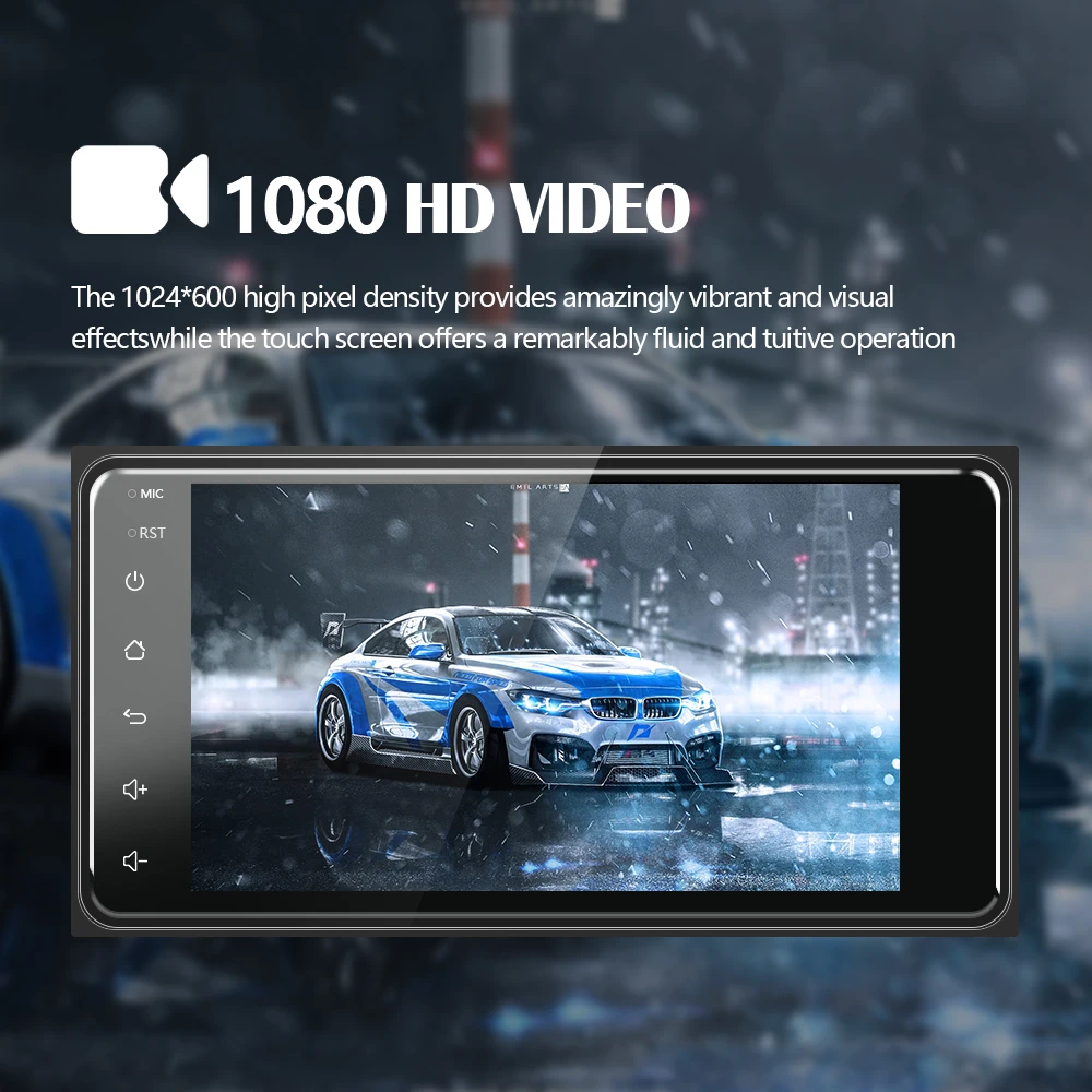 Автомагнитола Podofo 2 Din Android 9 1 GPS Bluetooth для Toyota Corolla|Мультимедиаплеер авто| |