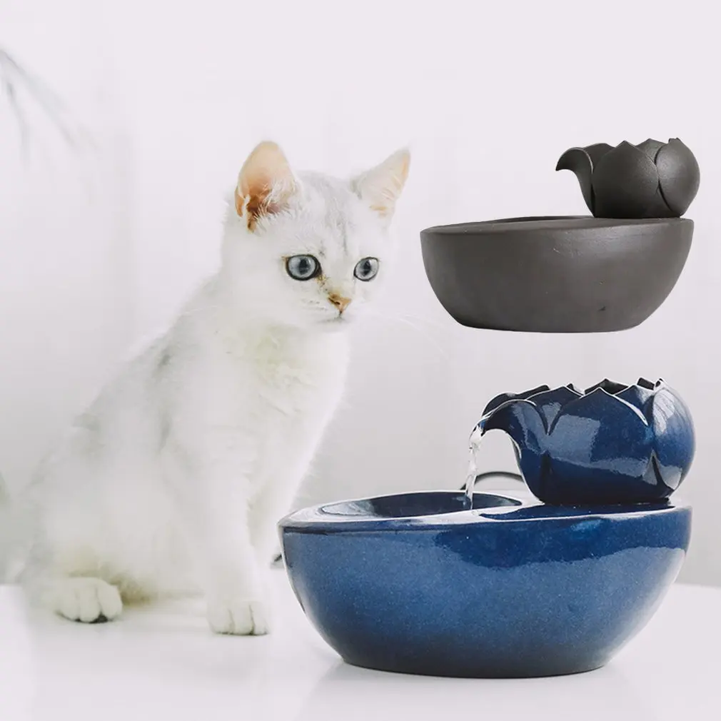 

Cat Water Dispenser Electric Automatic Circulating Pet Water Fountain Ceramic Fountain Live Water Drinker Pet Tool Hot