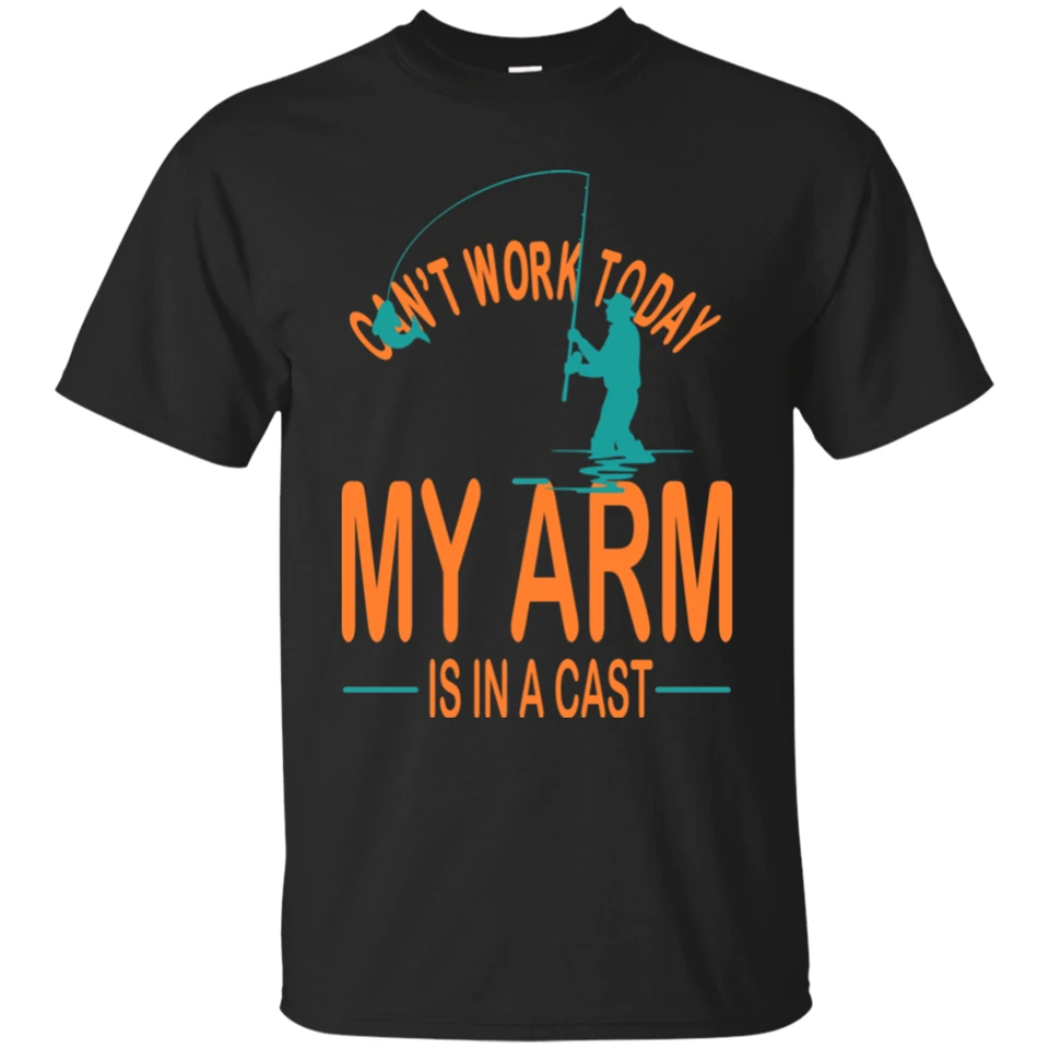 Cant Work Today My Arm Is In A Cast T-Shirt S-2Xl Unisex Loose Fit Tee Shirt | Мужская одежда