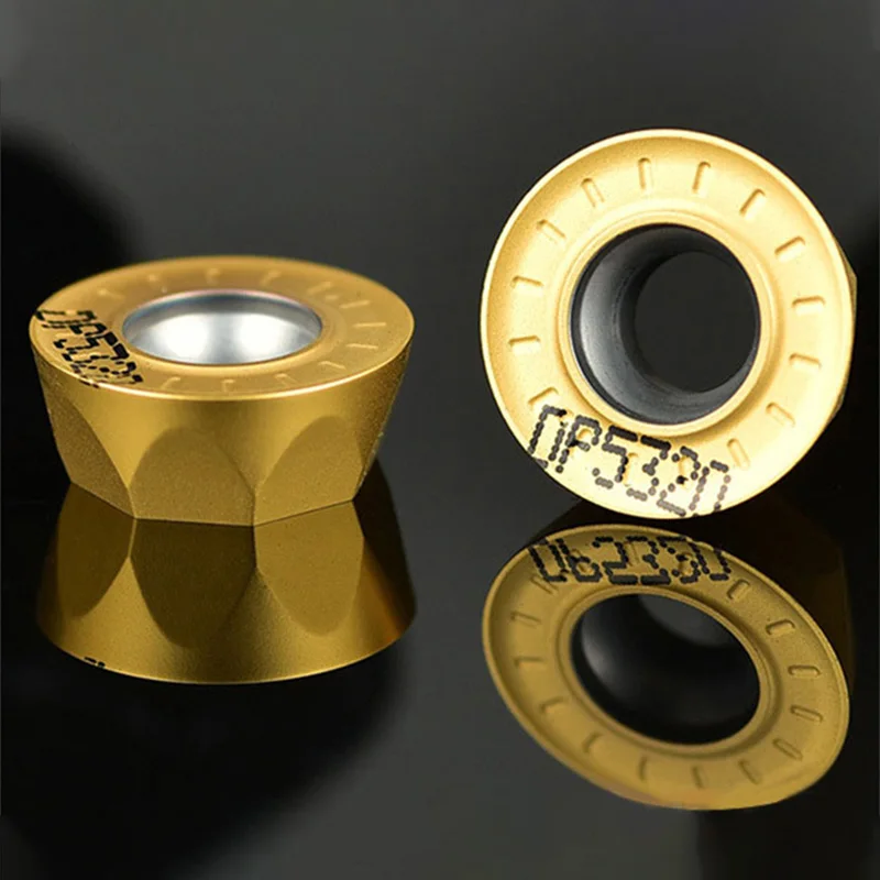 

10PCS RPMT1204 M C DP5320 Carbide Insert Lathe Milling Mill Cnc Tools Milling Cutter