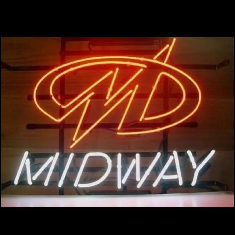 Стеклянный неоновый светильник Midway для аркадной игры пивной бар | Лампы и