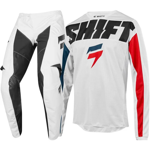 

NEW MX 2019 WHIT3 Label York White Jersey Pants Adult Motocross Gear Set MX MTB DH Downhill Offroad Motocross Suit H18
