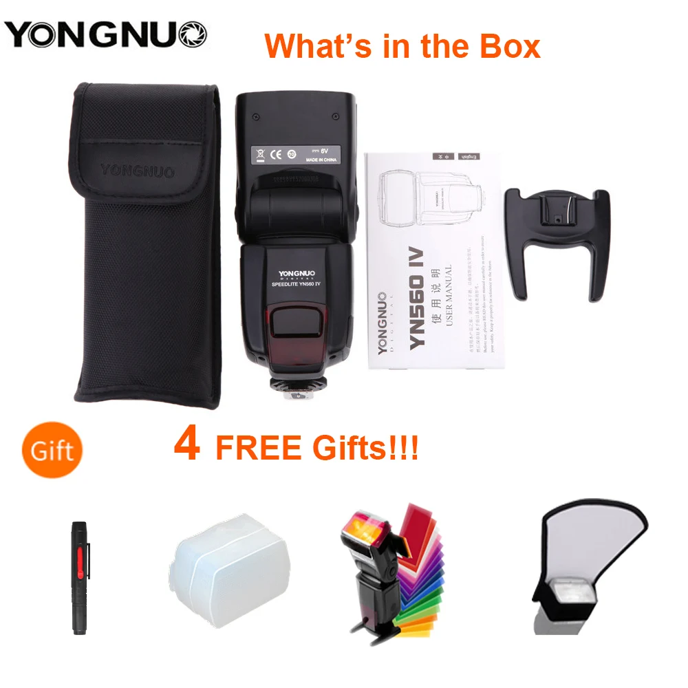 YN 560 III Professional Flash Speedlight Flashlight, GN58 2.4G Receiver