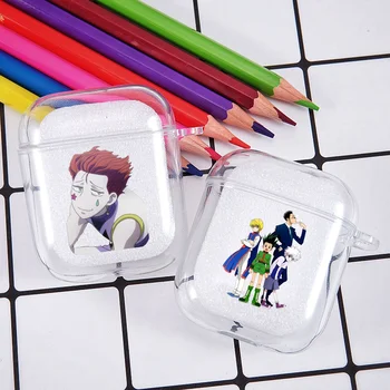 

Japan Anime Hunter X Hunter Earphone Case for Airpods 1 2 Wireless Bluetooth Earphone Cover Soft Fundas Clear Cover Boy Cases