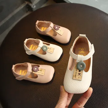 

Spring Girls Casual Shoes Princess Soft Bottom Leather Shoes Baby 1-2-3 Years Old Children's Shoes