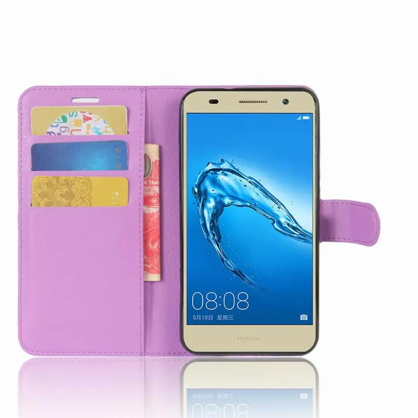 Back Cover Luxury Leather Vertical Flip Wallet Phone Bag Case For Huawei Y3 Coque fundas