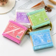 Buy1Get1Free цветной двухсторонний многоцелевой косметический спираль ватные палочки средство для снятия макияжа снимать 100 шт./упак