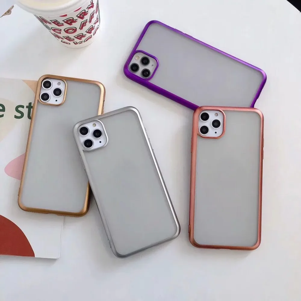 371428637 苹果 11 11PRO 11MAX XSMAX XR XS X 8 8P 7 7P 6 6P 磨砂手感电镀TPU 4元 (2)