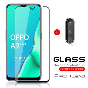 

2-in-1 protective glass for oppo a9 2020 camera glass for oppo a9 a5 2020 armored protection glass on opo 5a 9a a 9 5 2020 6.5''