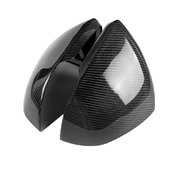 

for Ford Mustang 2015-2019 Car Carbon Fiber Mustang Rearview Mirror European Version with Light Sticker 2Pcs