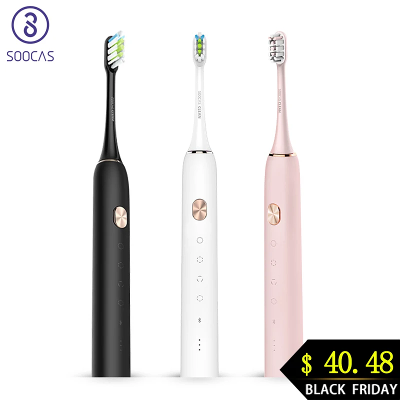 Soocas X3 звуковая электрическая зубная щетка обновленная для взрослых Водонепроницаемая ультра звуковая автоматическая зубная щетка USB перезаряжаемая