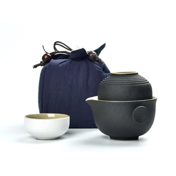

Creative Travel Portable Teapot Quik Cup 1 Pot 2 Cup Office Outdoor Tea Pot Kung Fu Cup Friend Gift Teasets
