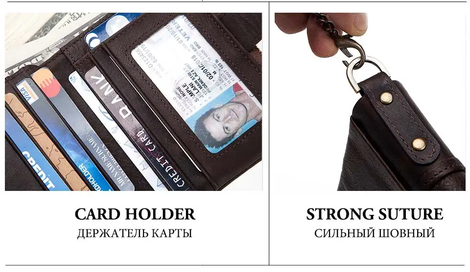 Унисекс RFID короткий кошелек верхний слой воловья кожа Женский кошелек мужской держатель для карт на молнии Кошелек для монет