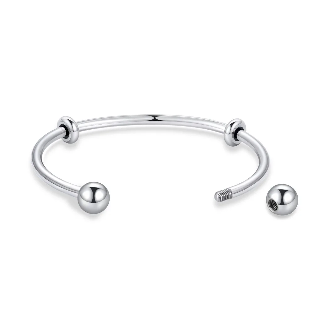 DIY Stainless Steel Bracelet Beads Bangle- 02