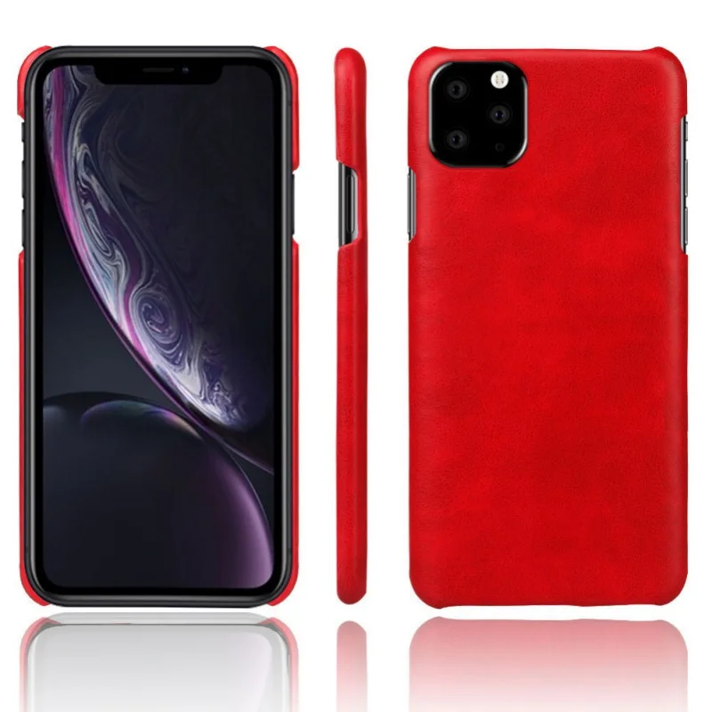 Cellphone Back Cover For IPhone 11 Pro Max Anti-knock Dust-proof Phone Case Artificial Leather Protector