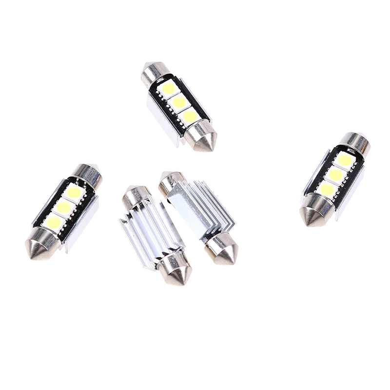 5 шт./лот 5050 3SMD 36 мм Canbus теплоотвод светодиодные автомобильные внутренние фестоны