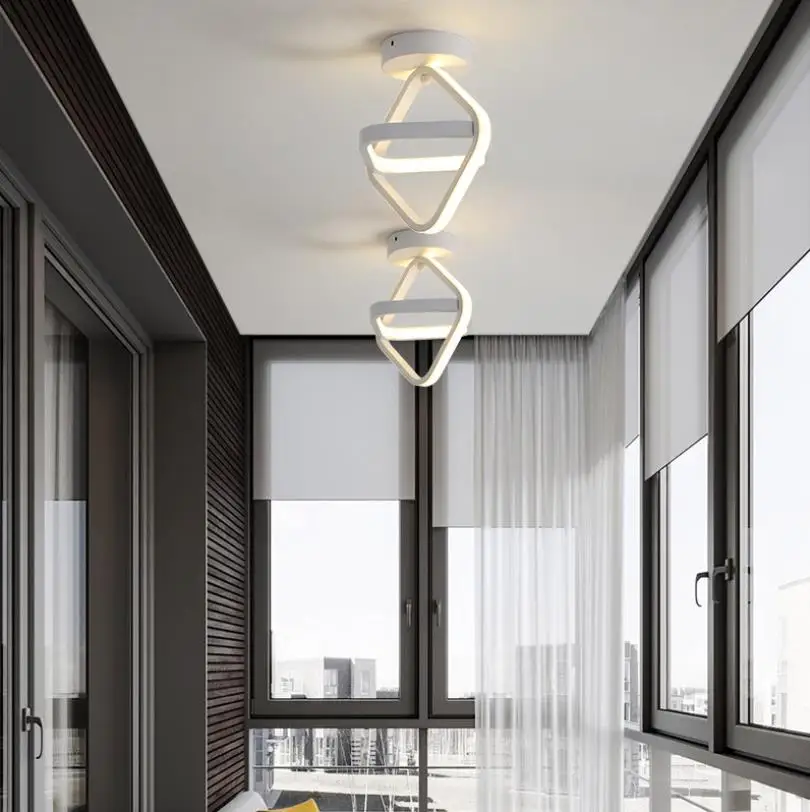 Modern led ceiling lights living room bedroom airway balcony light entrance hall personality modern ceiling lamp