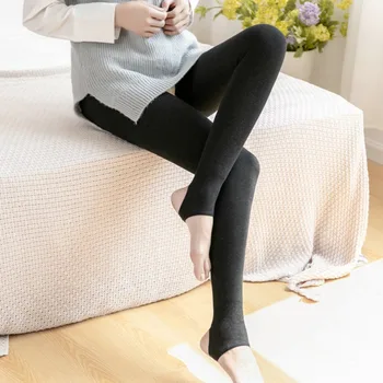 

Winter Leggings for Women Warm Faux Velvet Legging Knitted Warm Slim Mid Waist Fashion Leggins