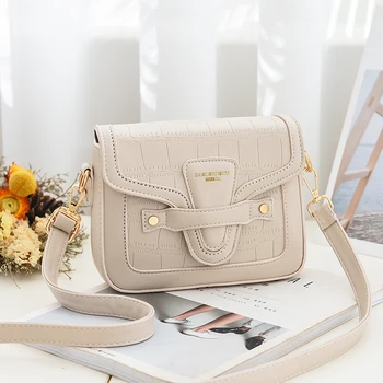 

INS HOT PU Leather Shoulder Bags For Women Fashion Crocodile Pattern Saddle Bags Chain Design Luxury Hand Bag Female Travel