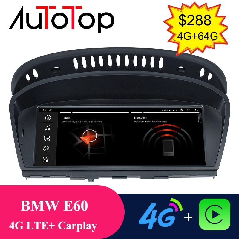 AUTOTOP 1din 8 ''IPS экран Android 10 0 автомобильный DVD Multimeida плеер для BMW серии 5/3 E60 E61 E62 E63