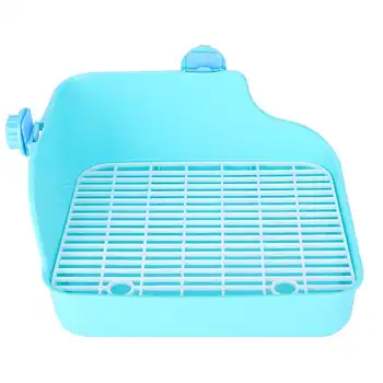 Toilette di coniglio forma quadrata toilette per animali domestici toilette per piccoli animali per coniglio cincillà cavia gabbia criceto bagno piccola gabbia per animali domestici