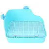 Rabbit Toilet Square Shape Pet Toilet Small Animal Toilet for Rabbit Chinchilla Guinea Pig Cage Hamster Bathroom Small Pet Cage 1