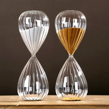 

GH New Creative Thread Sand Clock Ampulheta Hourglass 60 Minutes Decorative Household Items Characteristics Arts Gifts