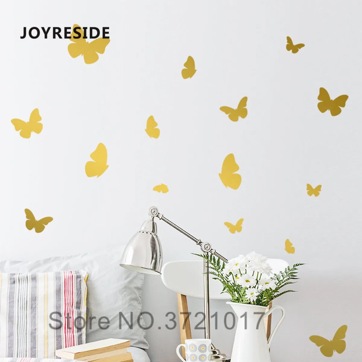 JOYRESIDE бабочки девушки комнаты стикер винил, искусство, дизайн наклейки на стены набор бабочек узорная художественная Наклейка на стену s WM200