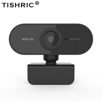 

TISHRIC Autofocus Full HD Webcam 1080p Web Camera HD Computer Camera Plug and Play Webcam PC with Microphone