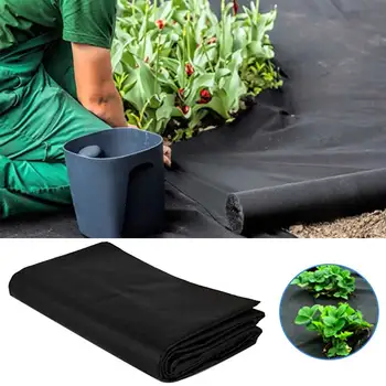 

200x500cm Ground Cover With Nails Greenhouse Heavy Duty Weed Control HDPE Driveway Solid Rectangle Outdoor Landscape Home Garden