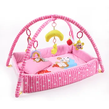 

Cartoon Sleeping Hat Monkey Bed baby playmat gym kids rug crawling mat kids carpet toys for toddler boys children plush doll toy