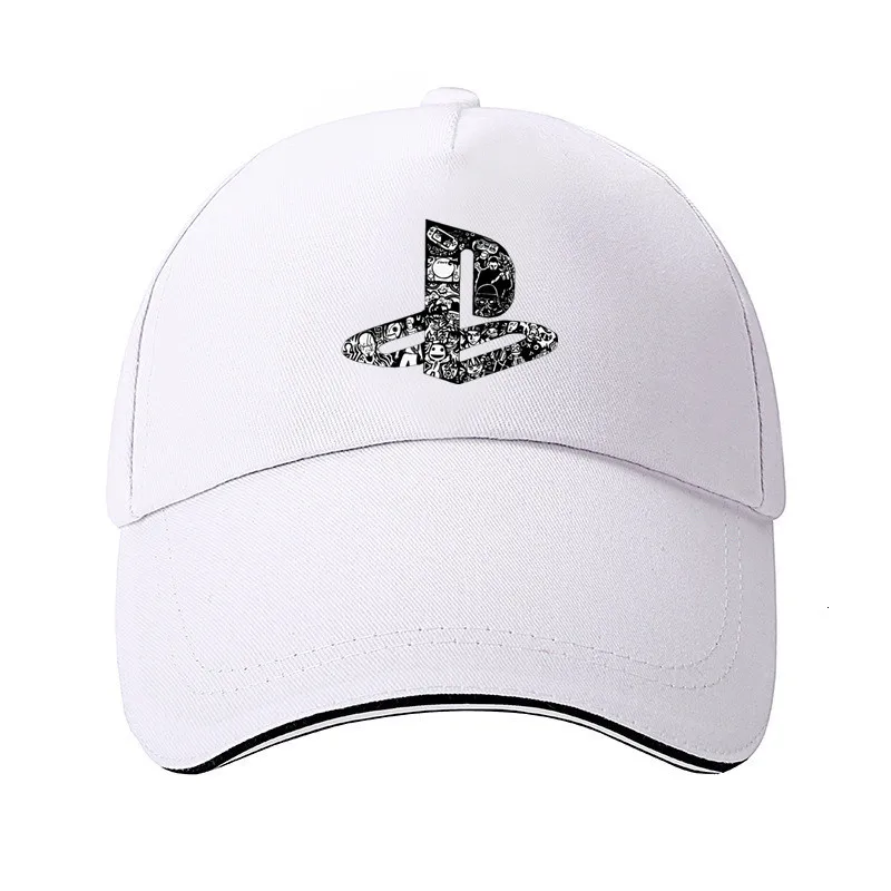 Playstation хлопчатобумажные кепки с прямым козырьком, кепки, головной убор в хип-хоп стиле, для костюмированной вечеринки уличные кепки PS4 логотип Game boy Регулируемый Шляпа Кепка с козырьком для мужчин и женщин