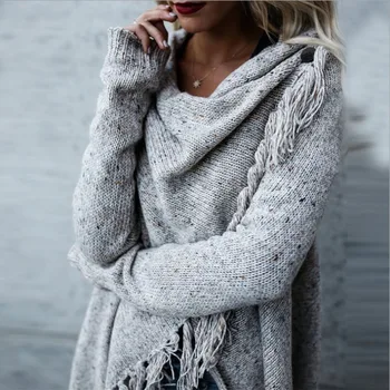 

Tassel sweater plus size sweater women