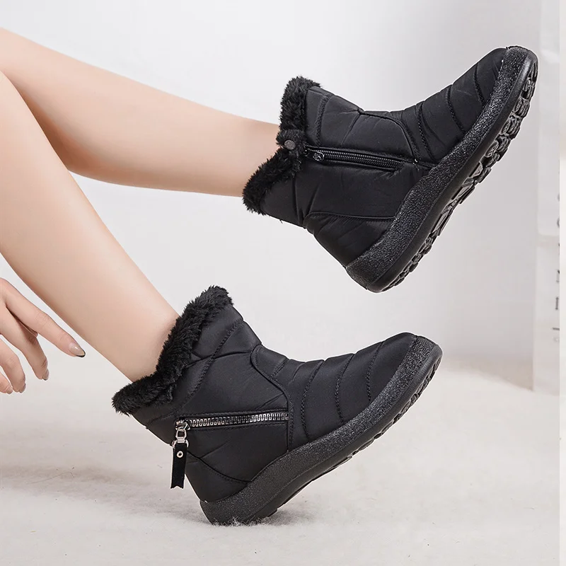 Women's Boots Classic Winter Boots Women's Oversize Snow Botas Mujer Warm Shoes Women's Plush Ankle Boots Women's Shoes