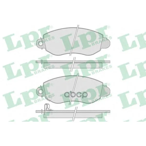 Колодки Тормозные Ford Transit 00-06 Передние С Индикат.Износа Lpr 05p775 Lpr арт. 05P775