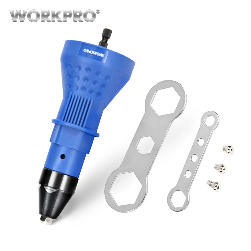 

WORKPRO Electric Rivet Nut Gun Riveting Tool Cordless Riveting Drill Adaptor Insert Nut Tool Riveting Drill Adapter