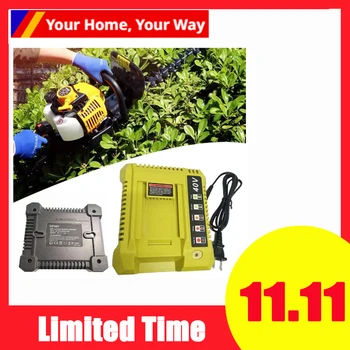 

OP401 40V Lithium-Ion Battery Charger for Ryobi OP4050A OP4015 OP4026 OP4030 OP4040 OP4050 Battery US Plug
