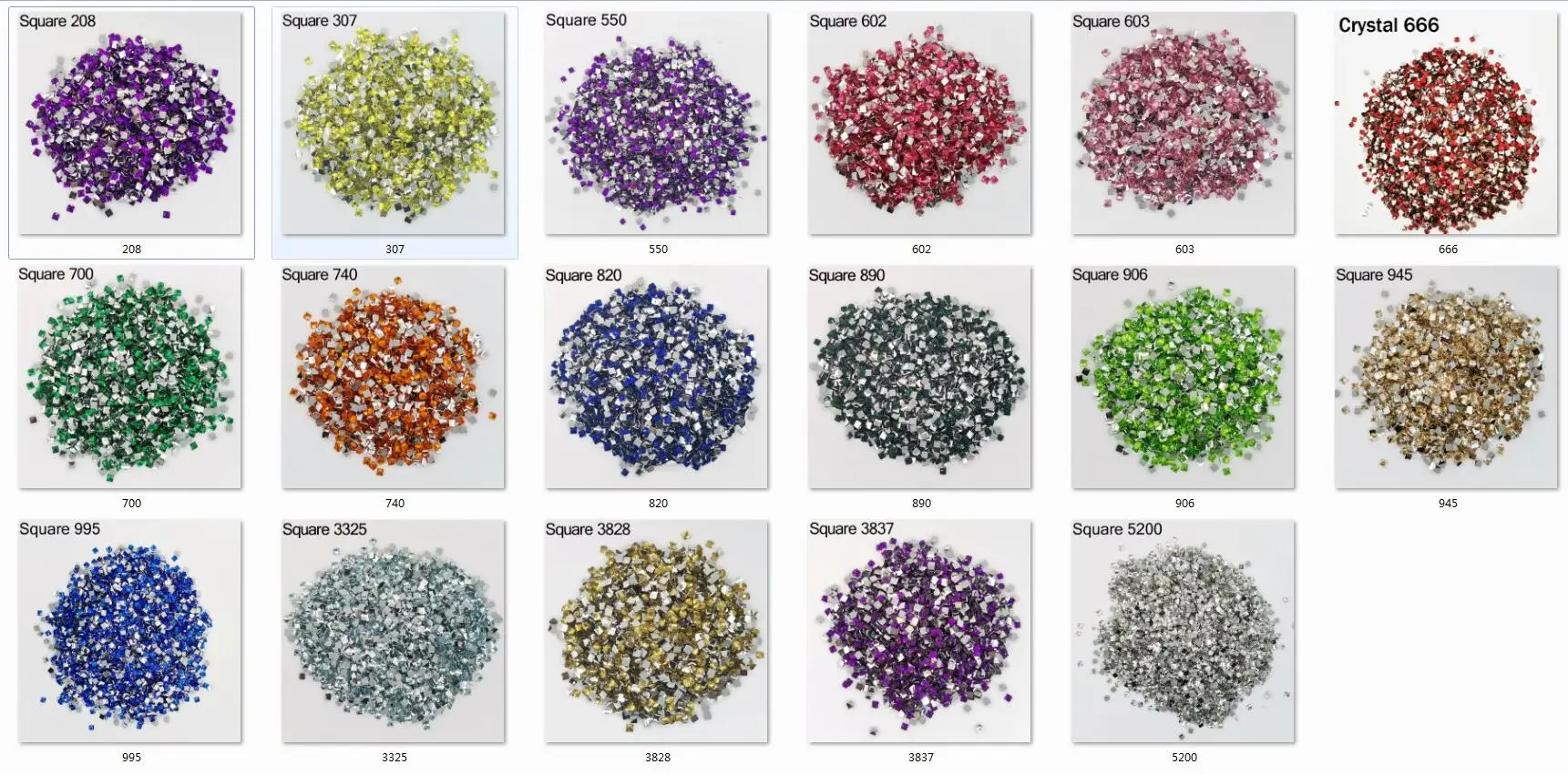 2021 New Crystal Resin Shinny Stone 2.5mm Square Drills Diamond Painting Embroidery Rhinestone Mosaic