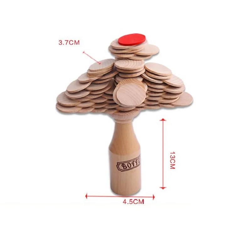 Fly AC Toy - Wooden Toys Bottle Balance Game Toy Funny Family Party Game for Ages 3 and Up 6